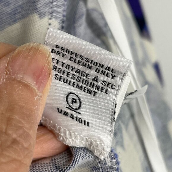 DVF Diane Von Furstenberg New Julian Two Purple Abstract True Wrap Dress Medium - Picture 11 of 11